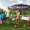 imageQUIKSILVER 10x10 Pop Up Canopy  Beach Tent with One Push Setup  Outdoor Sun Shade for Beach Events Parties Camping  Portable Gazebo with Carry Bag