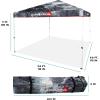 imageQUIKSILVER 10x10 Pop Up Canopy  Beach Tent with One Push Setup  Outdoor Sun Shade for Beach Events Parties Camping  Portable Gazebo with Carry Bag