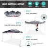 imageQUIKSILVER 10x10 Pop Up Canopy  Beach Tent with One Push Setup  Outdoor Sun Shade for Beach Events Parties Camping  Portable Gazebo with Carry Bag