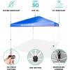 imageQUIKSILVER 10x10 Pop Up Canopy  Beach Tent with One Push Setup  Portable Outdoor Sun Shade for Beach Events Parties Camping  Easy Setup Gazebo with Carry Bag