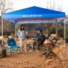 imageQUIKSILVER 10x10 Pop Up Canopy  Beach Tent with One Push Setup  Portable Outdoor Sun Shade for Beach Events Parties Camping  Easy Setup Gazebo with Carry Bag