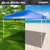 imageQUIKSILVER 10x10 Pop Up Canopy  Beach Tent with One Push Setup  Portable Outdoor Sun Shade for Beach Events Parties Camping  Easy Setup Gazebo with Carry Bag