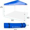 imageQUIKSILVER 10x10 Pop Up Canopy  Beach Tent with One Push Setup  Portable Outdoor Sun Shade for Beach Events Parties Camping  Easy Setup Gazebo with Carry Bag