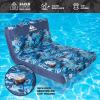 imageQUIKSILVER Mini Pool Lounger Float  Compact Inflatable Lounge Chair with Backrest ampamp Cup Holder Durable ampamp Comfortable Pool Float for Adults or Kids  Perfect for Pool Beach or Lake