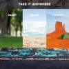 imageQUIKSILVER SandFree Beach Mat  Large Waterproof Outdoor Picnic Blanket Lightweight Foldable Mat for Beach Camping Park or Travel  Fits 46 People QuickDry Durable