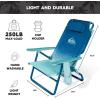 imageQuiksilver 2Pack Beach Chair Bundle  Lightweight Folding Chairs with Adjustable Recline Cup Holders and Carry Bags  Portable and Durable Chairs for Beach Camping or Outdoor Events