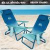 imageQuiksilver 2Pack Beach Chair Bundle  Lightweight Folding Chairs with Adjustable Recline Cup Holders and Carry Bags  Portable and Durable Chairs for Beach Camping or Outdoor Events