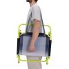 imageQuiksilver Low Beach Chair  Lightweight Folding Chair with Adjustable Recline and Cup Holder  Portable and Durable Chairs for Beach Camping or Outdoor Events