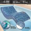imageQuiksilver Oversized Pool Lounger Float  ExtraLarge Inflatable Lounge Chair with Backrest ampamp Cup Holders Durable ampamp Comfortable Pool Float for Adults  Perfect for Pool Lake or Beach