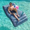 imageQuiksilver Oversized Pool Lounger Float  ExtraLarge Inflatable Lounge Chair with Backrest ampamp Cup Holders Durable ampamp Comfortable Pool Float for Adults  Perfect for Pool Lake or Beach