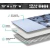 imageQuiksilver SandFree Beach Mat  Large WaterResistant Outdoor Picnic Blanket Lightweight Foldable Mat for Beach Camping Park or Travel  Fits 46 People QuickDry Durable