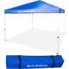 imageQUIKSILVER 10x10 Pop Up Canopy  Beach Tent with One Push Setup  Portable Outdoor Sun Shade for Beach Events Parties Camping  Easy Setup Gazebo with Carry Bag