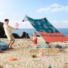 imageQUIKSILVER Portable Beach Shelter  UPF 50 Sun Protection Tent with Sandbag Anchors ampamp Ventilation Lightweight ampamp Waterproof for Beach Camping or Outdoor Use  Fits 4 Adults