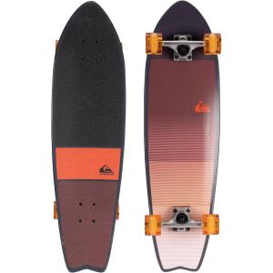 imageQUIKSILVER Fishtail Cruiser Skateboard Bright Floral 32 Inches  Perfect for Girls Boys and Kids Ages 8  Stylish Durable and Fun Skateboard for Young RidersFade Lines Orange