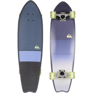 imageQUIKSILVER Fishtail Cruiser Skateboard Bright Floral 32 Inches  Perfect for Girls Boys and Kids Ages 8  Stylish Durable and Fun Skateboard for Young RidersFade Lines Green
