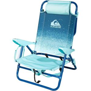 imageQuiksilver Beach Chair  Lightweight Folding Chair with Adjustable Recline and Cup Holder  Portable and Durable Chairs for Beach Camping or Outdoor Events