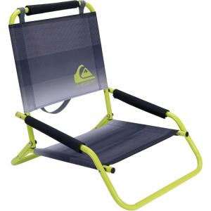 imageQuiksilver Low Beach Chair  Lightweight Folding Chair with Adjustable Recline and Cup Holder  Portable and Durable Chairs for Beach Camping or Outdoor Events