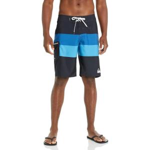 imageQuiksilver Mens Standard Everyday 21quot Board ShortsBlack Amazon 21 Stripe