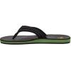imageQuiksilver Mens Carver Suede 3 Point Flip Flop Athletic SandalBlackYellowRed