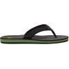 imageQuiksilver Mens Carver Suede 3 Point Flip Flop Athletic SandalBlackYellowRed