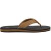 imageQuiksilver Mens Carver Suede 3 Point Flip Flop Athletic SandalBrownBlackBrown