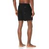 imageQuiksilver Mens Solid Elastic Waist Volley Boardshort Swim Trunk Bathing SuitBlack
