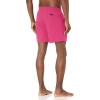 imageQuiksilver Mens Solid Elastic Waist Volley Boardshort Swim Trunk Bathing SuitCarmine Rose
