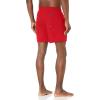 imageQuiksilver Mens Solid Elastic Waist Volley Boardshort Swim Trunk Bathing SuitHigh Risk Red