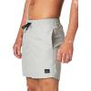 imageQuiksilver Mens Solid Elastic Waist Volley Boardshort Swim Trunk Bathing SuitSleet Heather