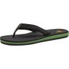 imageQuiksilver Mens Carver Suede 3 Point Flip Flop Athletic SandalBlackYellowRed
