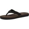 imageQuiksilver Mens Carver Suede 3 Point Flip Flop Athletic SandalBrown 1