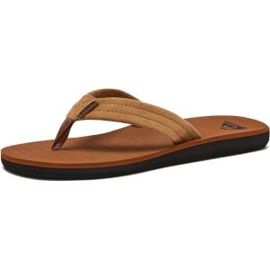 imageQuiksilver Mens Carver Suede 3 Point Flip Flop Athletic SandalTan 1