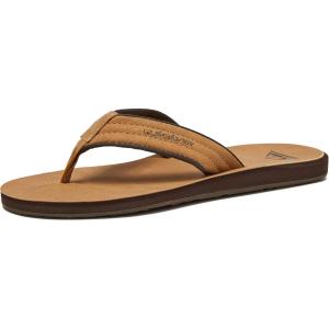 imageQuiksilver Mens Carver Suede 3 Point Flip Flop Athletic SandalTan Carver Nubuck