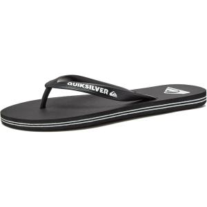imageQuiksilver Mens Molokai Flip Flop Athletic SandalBlackBlackWhite