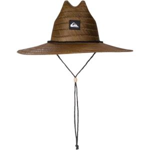 imageQuiksilver Mens Pierside Lifeguard Beach Sun Straw HatDark Brown