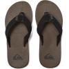 imageQuiksilver Boys Carver Suede Fixed Strap Kids Flip Flop Youth SandalBrown