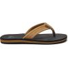 imageQuiksilver Boys Carver Suede Fixed Strap Kids Flip Flop Youth SandalBrownBlackBrown