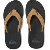 imageQuiksilver Boys Carver Suede Fixed Strap Kids Flip Flop Youth SandalBrownBlackBrown
