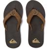 imageQuiksilver Boys Carver Suede Fixed Strap Kids Flip Flop Youth SandalDemitasse  Solid