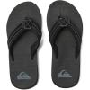 imageQuiksilver Boys Carver Suede Fixed Strap Kids Flip Flop Youth SandalSolid Black