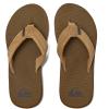 imageQuiksilver Boys Carver Suede Fixed Strap Kids Flip Flop Youth SandalTan  Solid