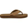 imageQuiksilver Boys Carver Suede Fixed Strap Kids Flip Flop Youth SandalTan  Solid