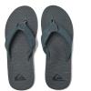 imageQuiksilver Mens Carver Suede 3 Point Flip Flop Athletic SandalGreyGreyBlack