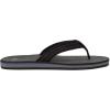 imageQuiksilver Mens Carver Suede 3 Point Flip Flop Athletic SandalSolid Black