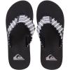 imageQuiksilver Mens Monkey Abyss ThreePoint SandalBlack Black Black Brown