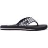 imageQuiksilver Mens Monkey Abyss ThreePoint SandalBlack Black Black Brown