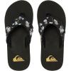 imageQuiksilver Mens Monkey Abyss ThreePoint SandalBlack Black White Black Xkwk