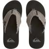 imageQuiksilver Mens Monkey Abyss ThreePoint SandalBlackBlackBrown
