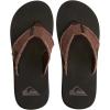 imageQuiksilver Mens Monkey Abyss ThreePoint SandalBrown Sole Black Upper Brown