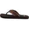 imageQuiksilver Mens Monkey Abyss ThreePoint SandalBrown Sole Black Upper Brown